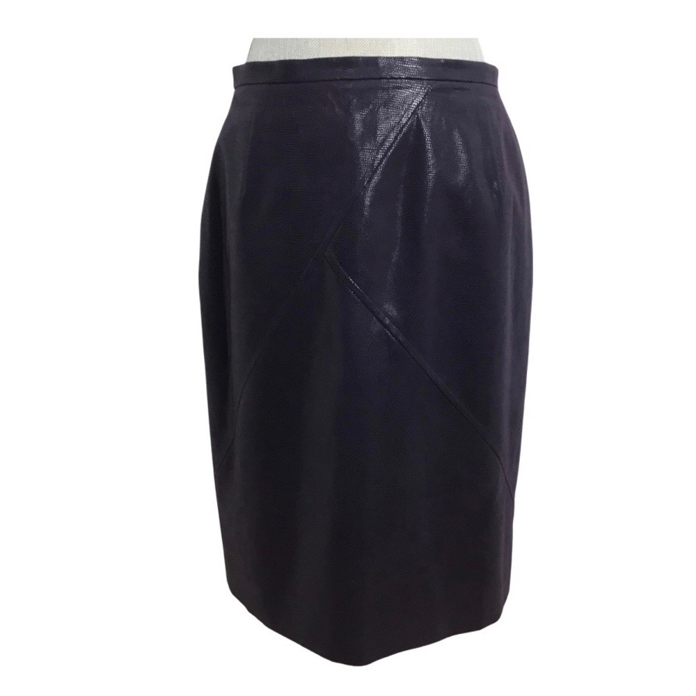 Talifun Collection Plum Pleather Skirt Size 10